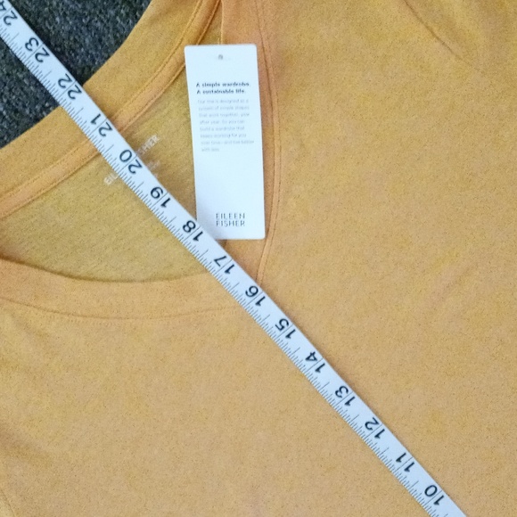 🆕️ 🌞Eileen Fisher🌞 - Mango S/S V-Neck Tee - Picture 7 of 7